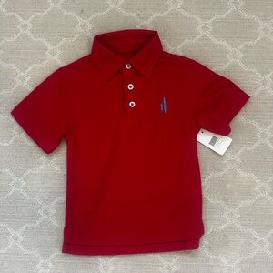 johnnie-O Boys Classic Red Prep-Performance Polo